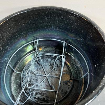 Canning Supplies Pot, Gathering Basket, Lids Galore, Wax etc. 