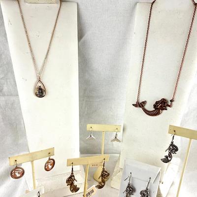 486 Large Lot of Mermaid Necklaces and Earrings