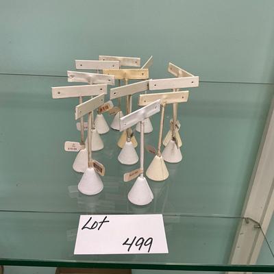 499 Set of 12 T Bar Earring Displays
