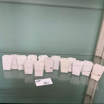 501 Set of 14 Small Pendant Stands