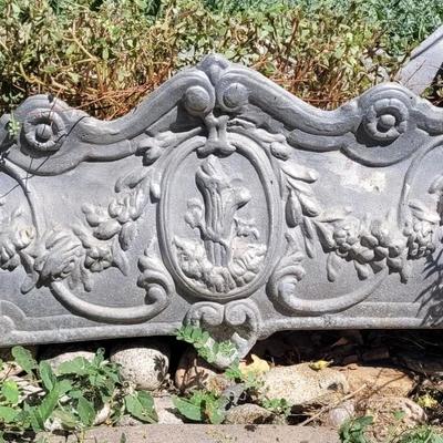 Antique Cast Iron Box Planter #2