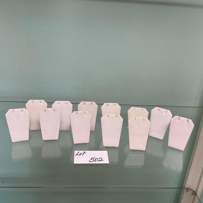 502 Lot of 12 Small Pendant Stands