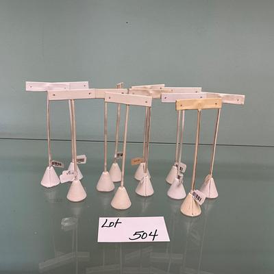 504 Set of 12 T Bar Earring Displays