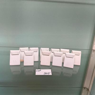 505 Set of 12 Earring Stands with Full Back