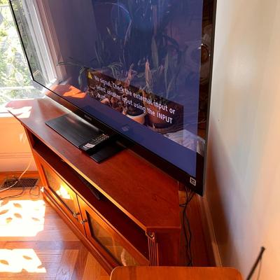 Corner Sound Bar Media Console Cabinet