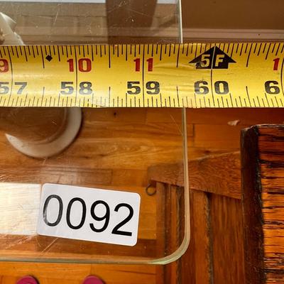 Pillar Glass Top Table