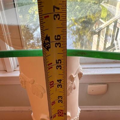 Pillar Glass Top Table