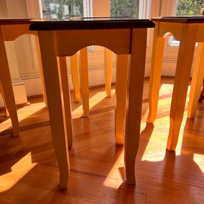 4 Wood Plant Stand Tables