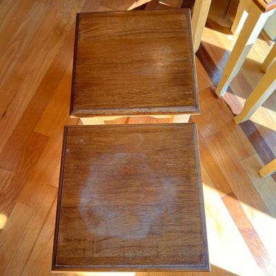 4 Wood Plant Stand Tables