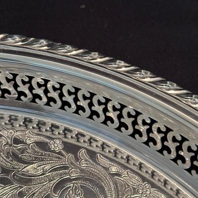 Gorham Silver Plate Trays, Lazy Susan, Bowls and Basket (LR-KL)