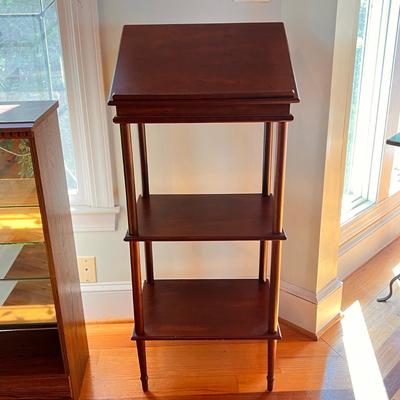 Antique Podium Lectern Book Display Shelf