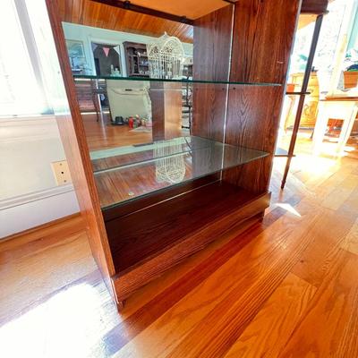 Decorative Shelf Mirror Back Glass Shelves