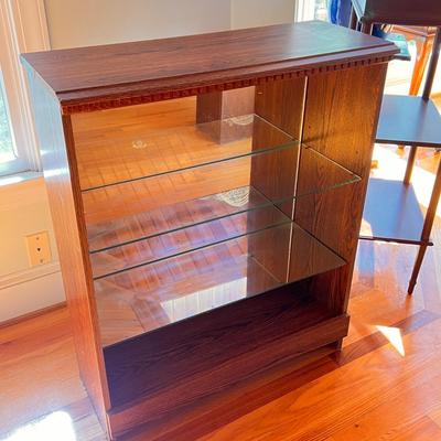 Decorative Shelf Mirror Back Glass Shelves
