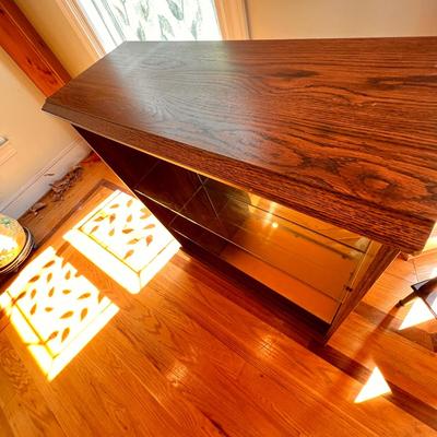 Decorative Shelf Mirror Back Glass Shelves