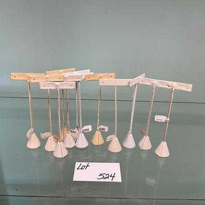 524 Set of 12 T Earring Displays