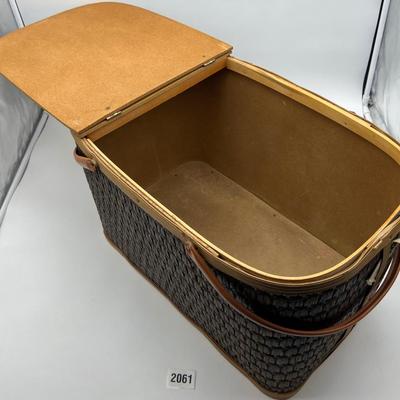 Vintage picnic basket