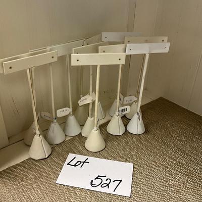 527 Set of 12 T Earring Displays