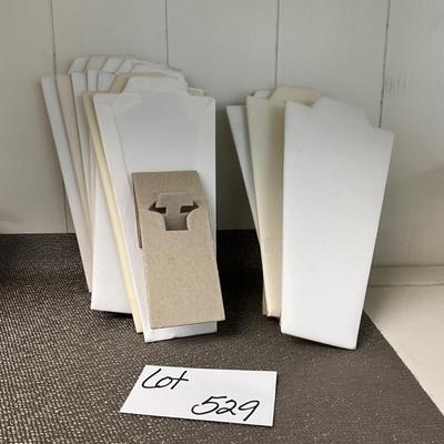 529 Set of 12 Flat Necklace Stands