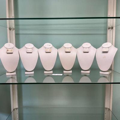 535 Set of 6 Necklace Displays with Earrings