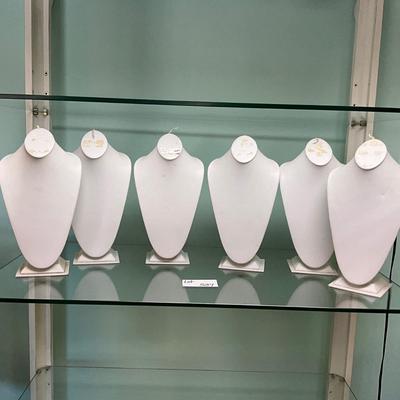 537 Set of 6 Large Necklace Displays AS-IS