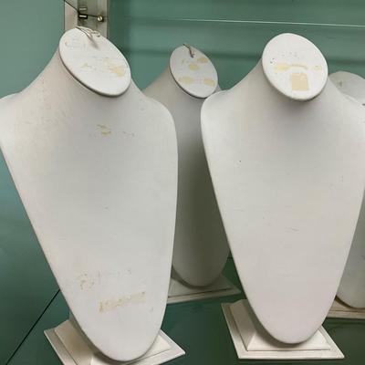 538 Set of 9 Tall Necklace Displays AS-IS