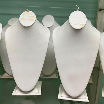 538 Set of 9 Tall Necklace Displays AS-IS