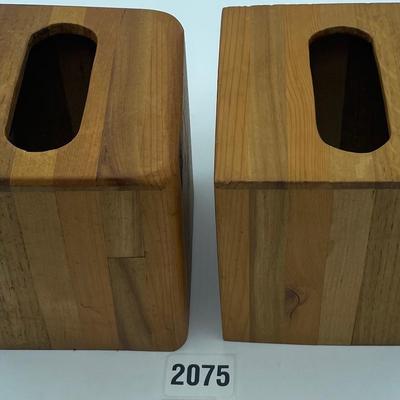 Square Wooden Tissue Boxes