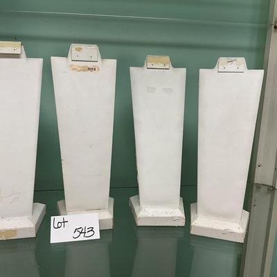 543 Set of 6 Tall Flat Board Neck and Earring Display