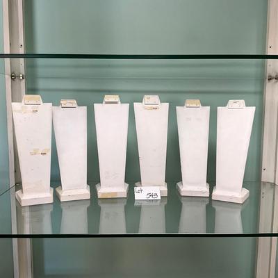 543 Set of 6 Tall Flat Board Neck and Earring Display