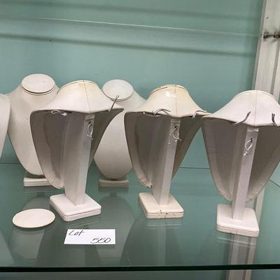 550 Set of 7 Standing Necklace Displays