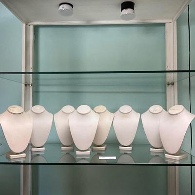 551 Set of 8 Standing Necklace Displays