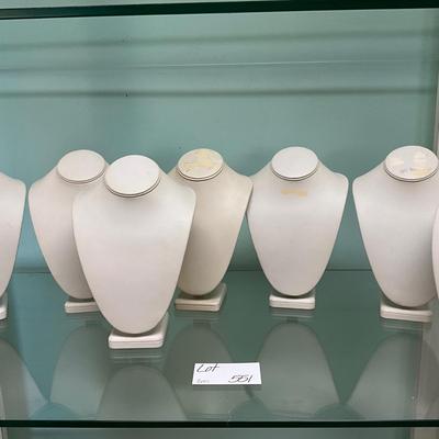 551 Set of 8 Standing Necklace Displays