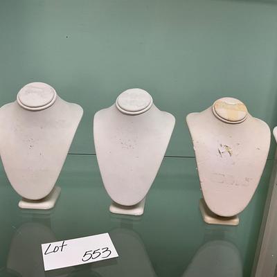 553 Set of 6 Small Necklace Displays