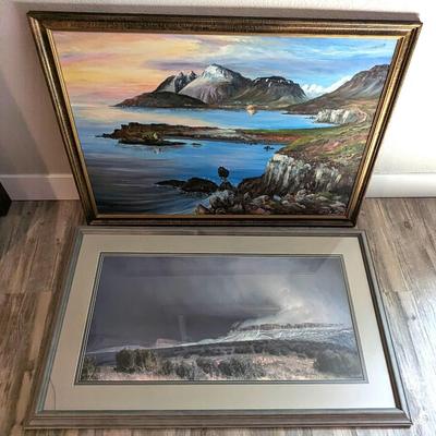 Large Framed Landscape Art