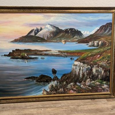 Large Framed Landscape Art