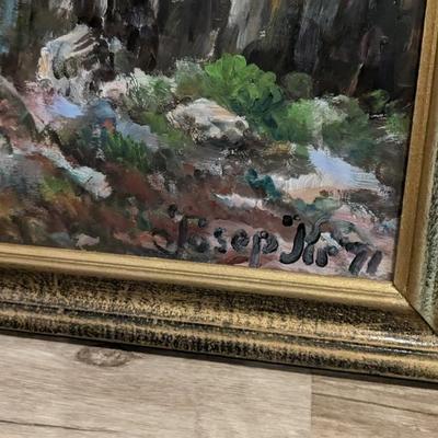 Large Framed Landscape Art