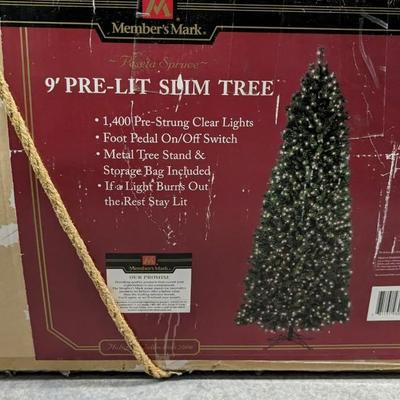Large Pre-Lit Christmas Trees