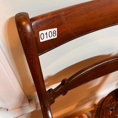 Antique Armchair & Footstool Lot