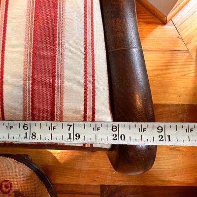 Antique Armchair & Footstool Lot