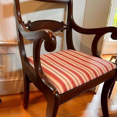 Antique Armchair & Footstool Lot