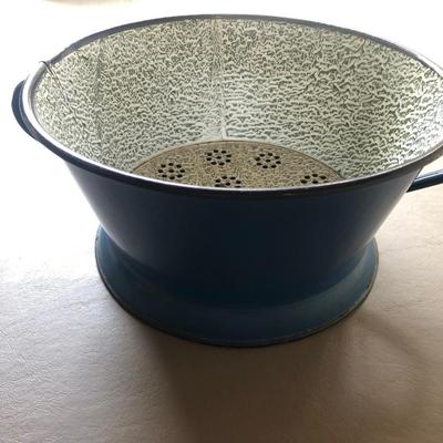 Old Colander enamel Eastern Europe