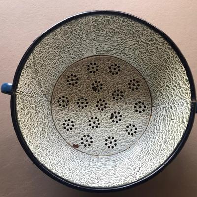 Old Colander enamel Eastern Europe