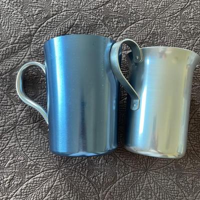 2 aluminum pitchers