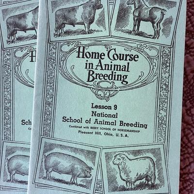 Various horse breeding booklets.