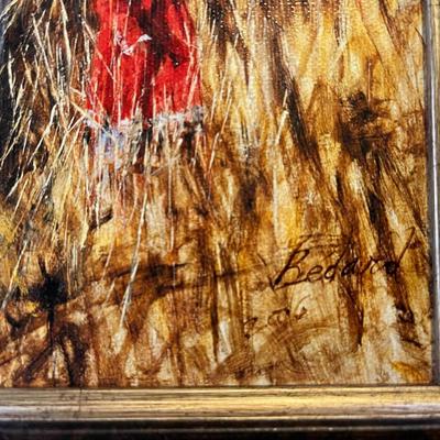 "Some must push, some must pull". Giclee canvas print