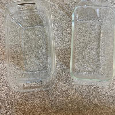 Glass pans and containers