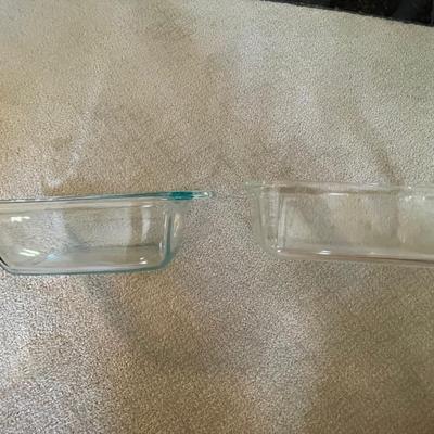 Glass pans and containers