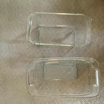 Glass pans and containers