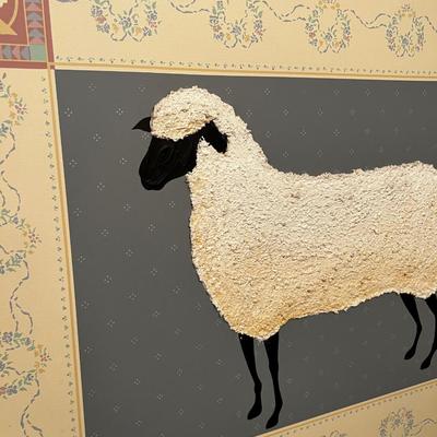 B - Mixed Media SHEEP by Huntington