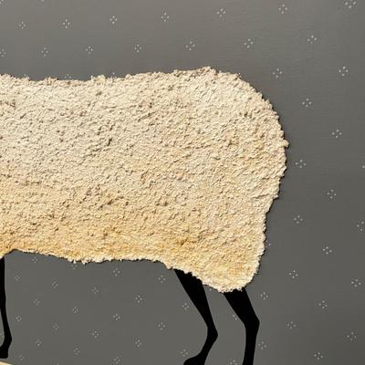 B - Mixed Media SHEEP by Huntington